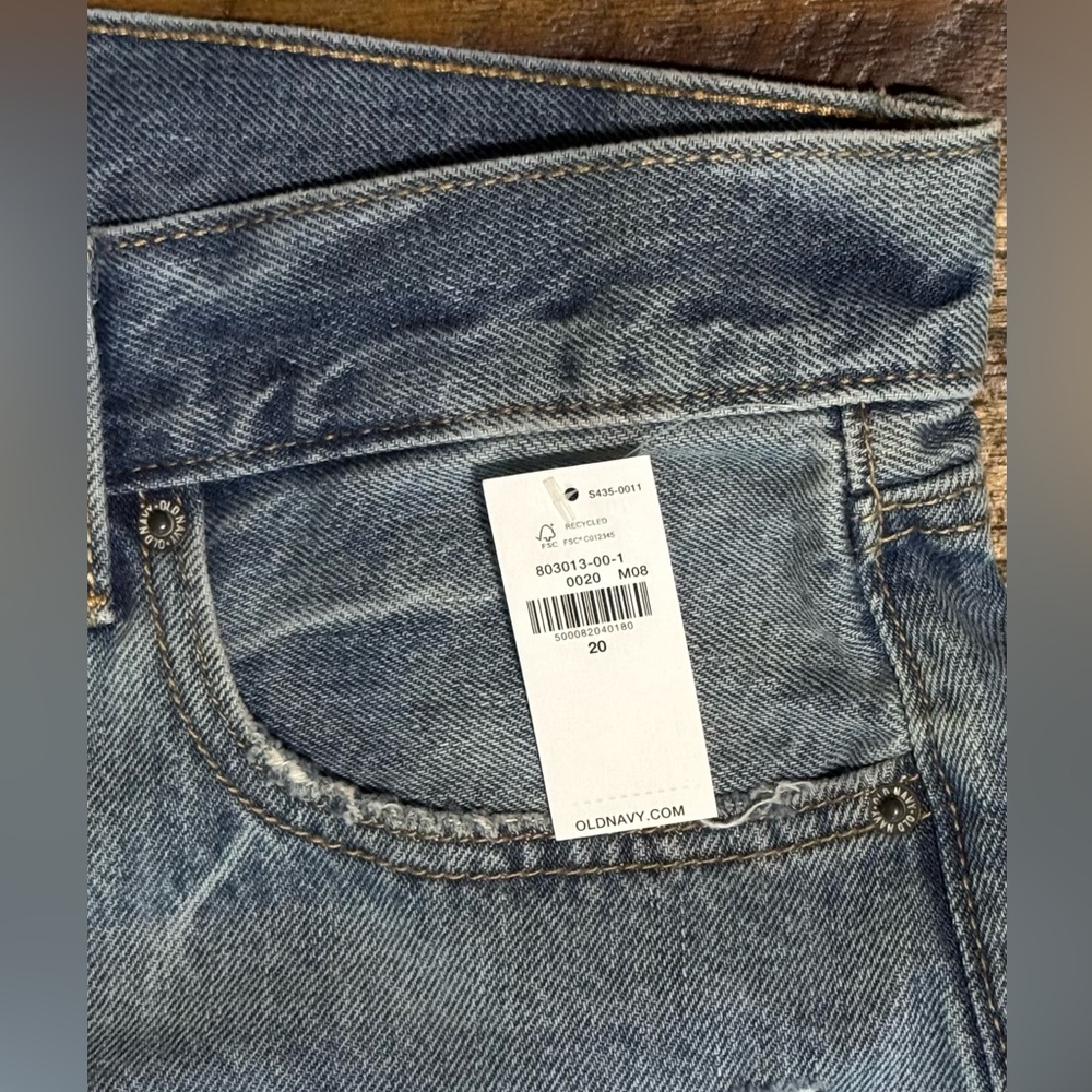 NWT Old Navy high-rise Slouchy Straight Jean Shorts
Size 20 - Picture 4 of 6